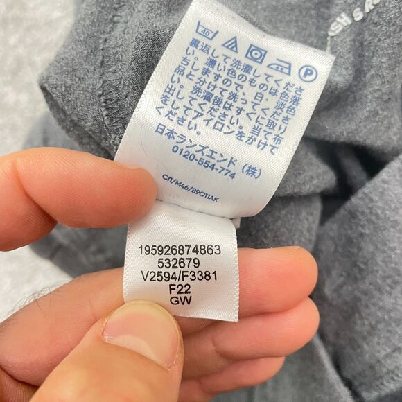 Lands' End Starfish Pull on Stretch Ankle Pants Womens Large Gray Straight 36x27 - Picture 6 of 15